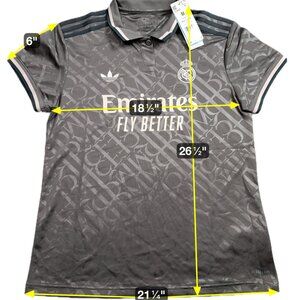 Adidas Real Madrid 24/25 Jersey Charcoal IT3439 La liga spain Women Medium NEW